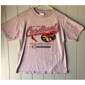 CSA St. Louis Cardinals T-Shirt Mens L Gray Good MLB Baseball Graphic Tee